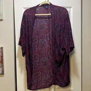 American Eagle purple kimono cover up